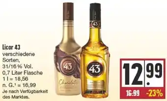 Edeka Licor 43  0,7 Liter Flasche Angebot