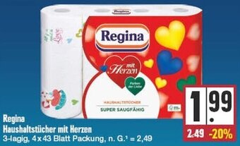 Edeka Regina Haushaltstücher mit Herzen Angebot
