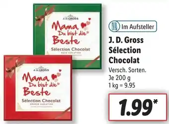 Lidl J. D.GROSS Sélection Chocolat 200 g Angebot