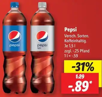 Lidl Pepsi 1,5 L Angebot