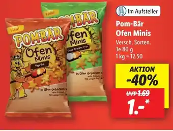 Lidl Pom-Bär Ofen Minis  80g Angebot