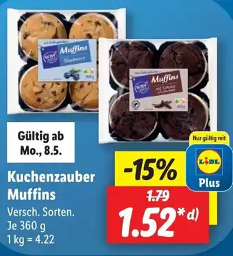 Lidl Kuchenzauber Muffins 360g Angebot