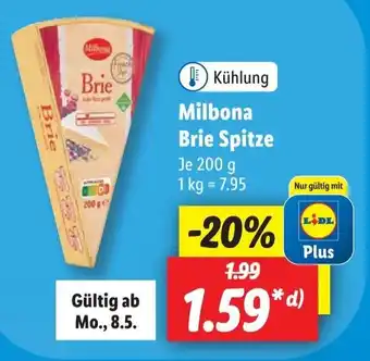 Lidl Milbona Brie Spitze 200g Angebot