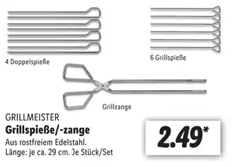 Lidl Grillzange Grillspieße/-zange Angebot