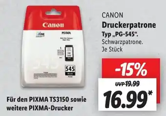 Lidl Canon Druckerpatrone Typ ,,PG-545". Angebot