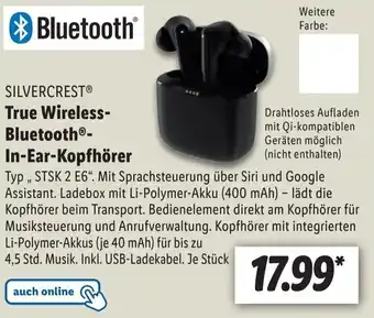 Lidl SILVERCRESTⓇ True SILVERCRESTⓇ True Wireless-Bluetooth®- In-Ear-Kopfhörer Angebot