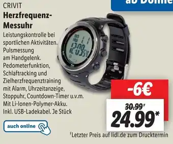 Lidl CRIVIT Herzfrequenz-Messuhr Angebot