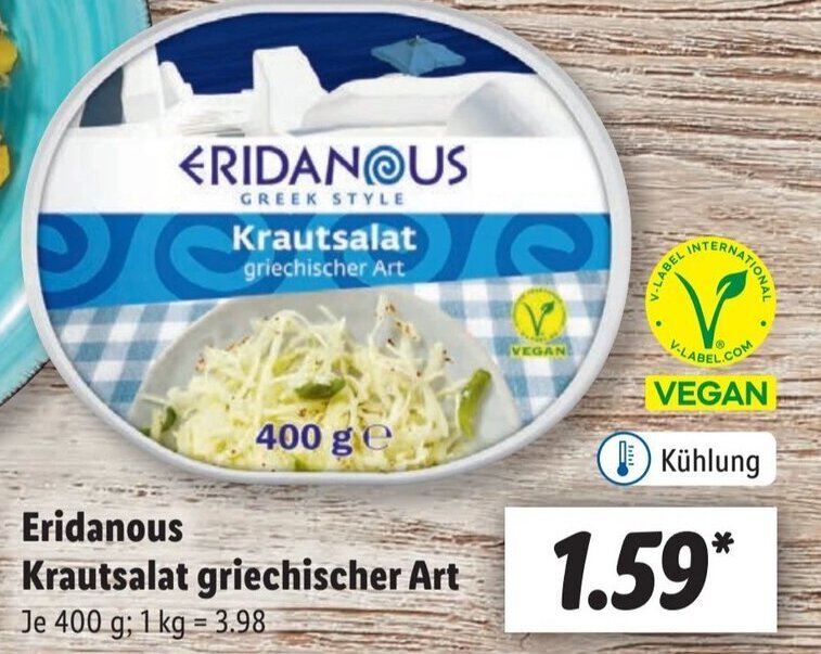 Eridanous Krautsalat griechischer Art 400g Angebot bei Lidl