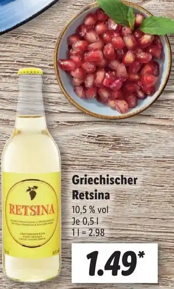 Lidl Griechischer Retsina 0,5l Angebot