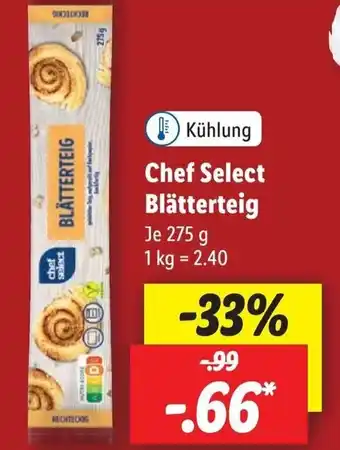 Lidl Chef Select Blätterteig 275g Angebot