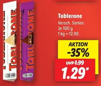 Lidl Toblerone 100g Angebot