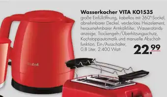 Handelshof Wasserkocher Vita KO1535 Angebot