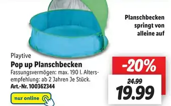 Lidl Pop up Planschbecken Angebot