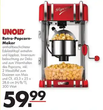 Handelshof Unold Retro Popcorn Maker Angebot