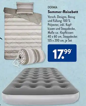 Aldi Süd Sommer-Reisebett Angebot