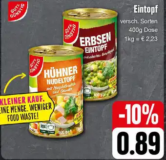 Edeka Eintopf 400g Angebot