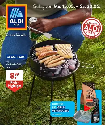 Aldi Süd Holzkohle-Grill, rund Angebot