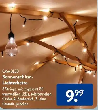 Aldi Süd Sonnenschirm- Lichterkette Angebot