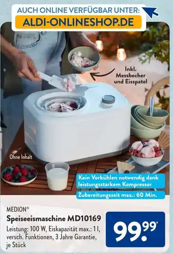 Aldi Süd Speiseeismaschine MD10169 Angebot