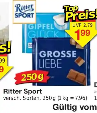 Jawoll Ritter Sport 250 g Angebot