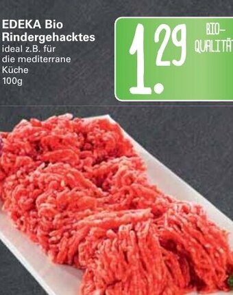 WEZ Edeka Bio Rindergehacktes 100g Angebot