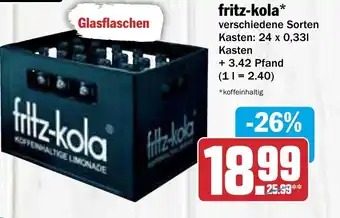 AEZ fritz-kola 24*330ml Angebot