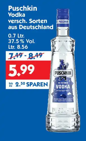 Hol'ab Getränkemarkt Puschkin Vodka 700ml Angebot