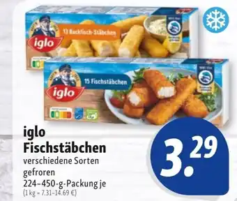 Nah & Frisch iglo Fischstäbchen 224-450g Angebot