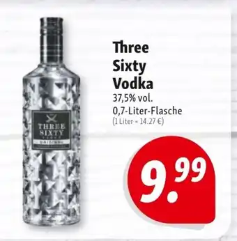 Nah & Frisch Three Sixty Vodka 700ml Angebot