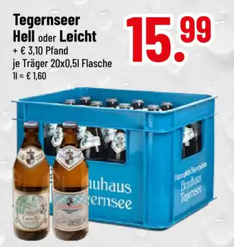 trinkgut Tegernseer Hell oder Leicht 20*500ml Angebot