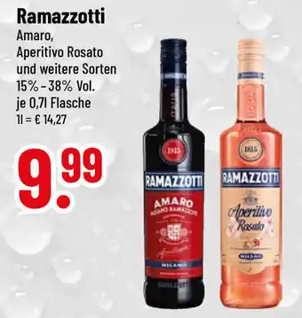 trinkgut Ramazzotti Amaro, Aperitivo Rosato und weitere Sorten 700ml Angebot