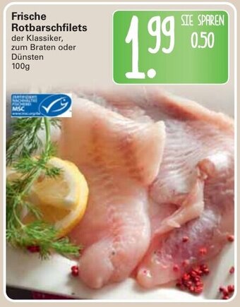 WEZ Frische Rotbarschfilets 100g Angebot