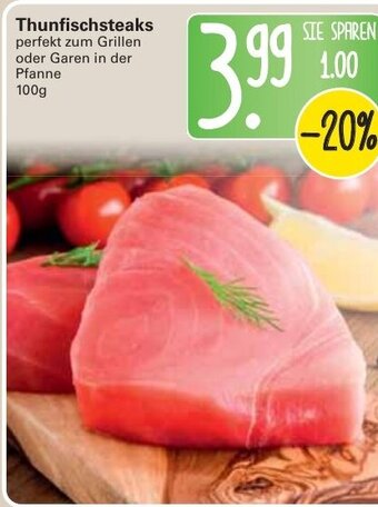 WEZ Thunfischsteaks 100g Angebot