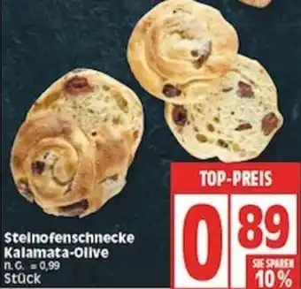 Edeka Steinofenschnecke Kalamata-Olive Angebot