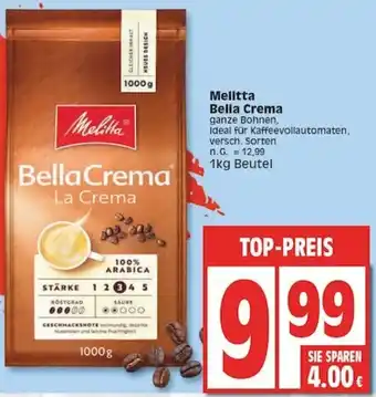 Edeka Melitta Bella Crema 1kg Beutel Angebot