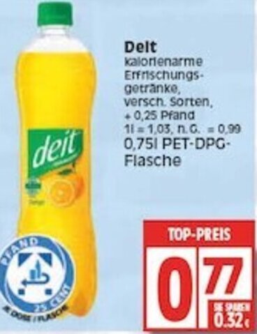 Deit 0,75 L PET-DPG Flasche Angebot bei Edeka