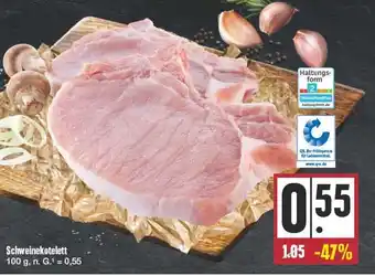 Edeka Schweinekotelett 100 g Angebot