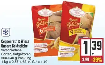 Edeka Coppenrath & Wiese Unsere Goldstücke 300-540 g Packung Angebot