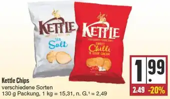 Edeka Kettle Chips 130 g Packung Angebot