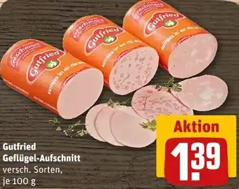 REWE Gutfried Geflügel-Aufschnitt 100 g Angebot