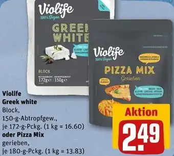 REWE Violife Greek white 172 g oder Pizza Mix 180 g Pckg. Angebot