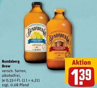 REWE Bundaberg Brew 0,33 L-Fl. Angebot