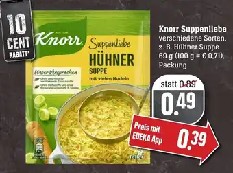 Edeka Neukauf Knorr Suppenliebe 69g Angebot