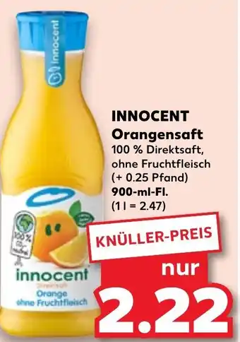 Kaufland INNOCENT Orangensaft 900-ml-Fl. Angebot