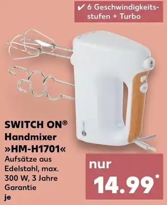 Kaufland SWITCH ONⓇ Handmixer HM-H1701 Angebot