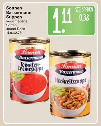 WEZ Sonnen Bassermann Suppen 400ml Angebot