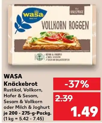 Kaufland WASA Knäckebrot 200-275 g Packg. Angebot