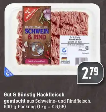 Edeka Neukauf Gut & Günstig Hackfleisch gemischt 500g Angebot