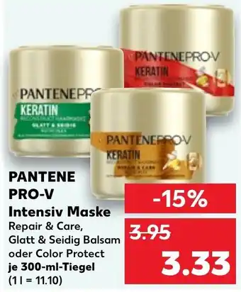 Kaufland PANTENE PRO-V Intensiv Maske 300 ml Tiegel Angebot