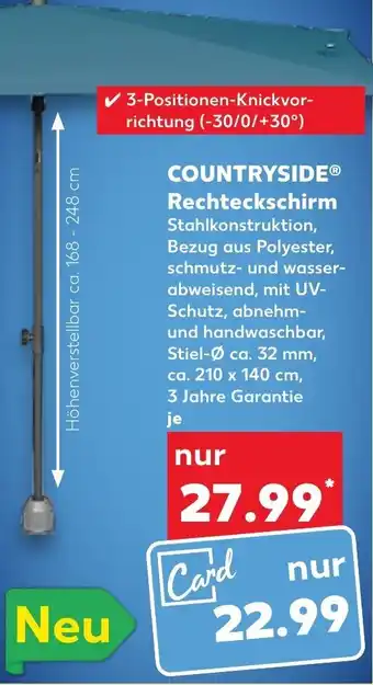 Kaufland COUNTRYSIDEⓇ Rechteckschirm Angebot